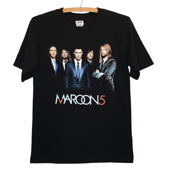 Maroon 5 T-Shirt Tee Unisex Small Black Tour 2007 Preshrunk Graphic Photo Levine - Picture 1 of 5